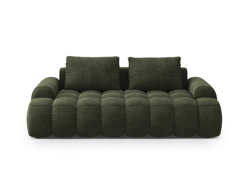 Canapea 3 locuri, Linz, Cosmopolitan Design, 200x100x84 cm, catifea, verde