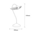 Lampa de masa, Tatum, 584TTM1702, Metal, Negru