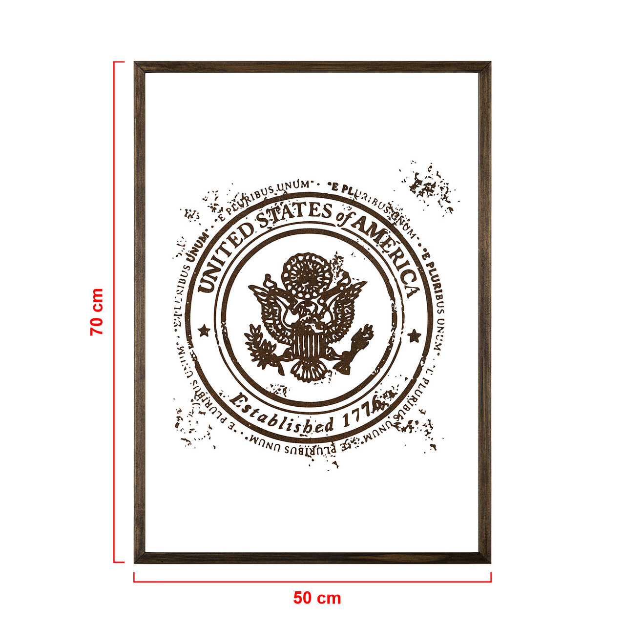 Tablou decorativ, TD015, Lemn, Desenat manual, Natural