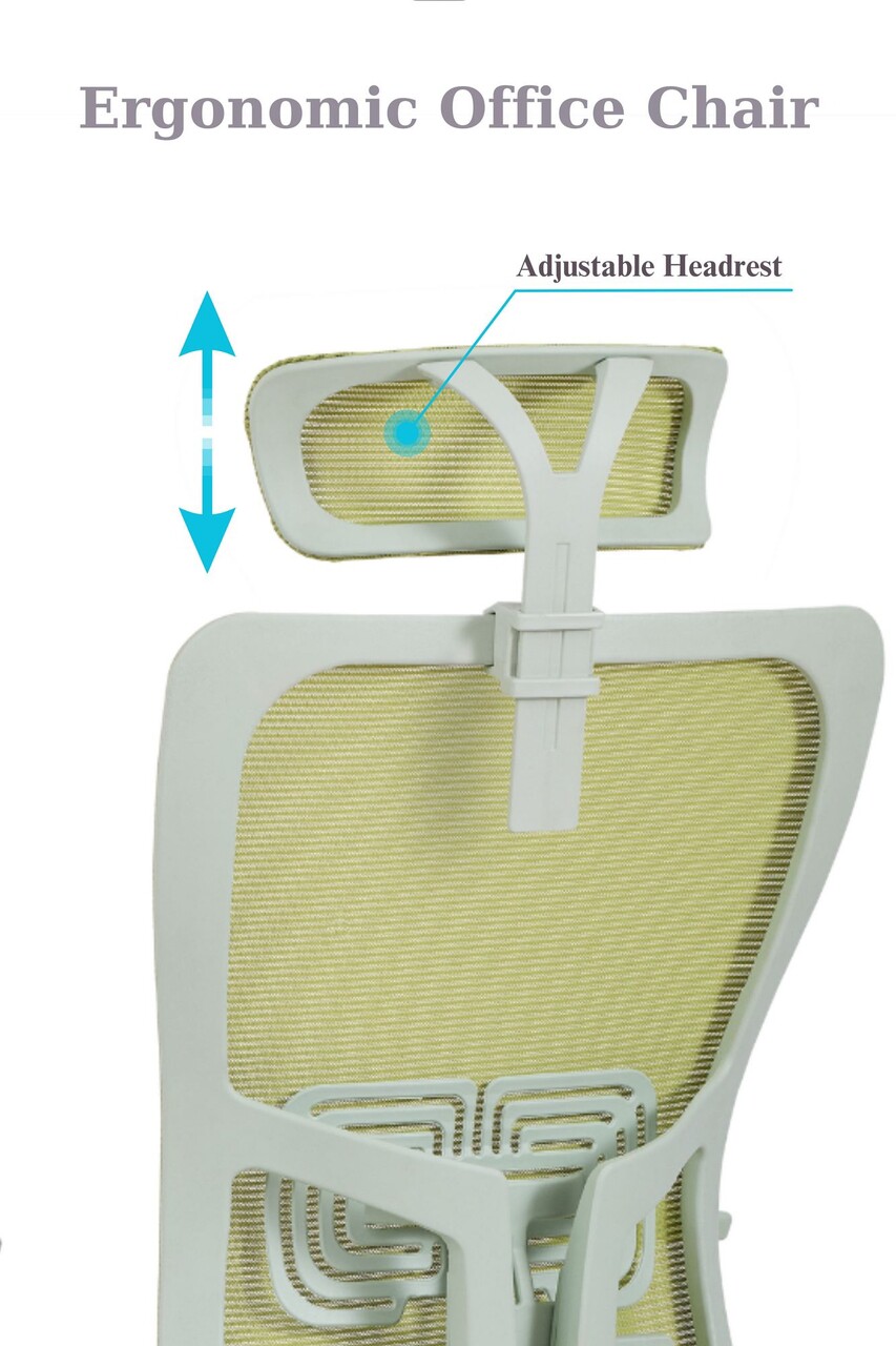 Scaun de birou, Hanah Home, Lumbar 126, 61x126x68 cm, Plastic, Verde - view 8