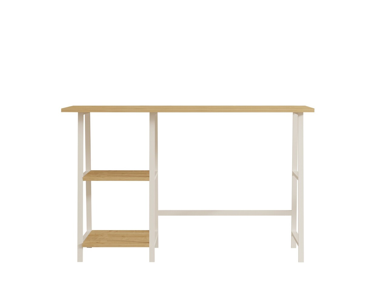 Birou, Puqa Design, Dobra, 120x75x51 cm, PAL, Safir / Alb
