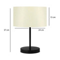 Lampa de masa, Insignio, 780SGN2571, Metal, Crem