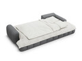 Coltar extensibil dreapta 3 locuri, Linz, Cosmopolitan Design, 275x142x84 cm, tesatura structurata, gri