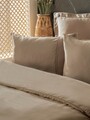 Lenjerie de pat dubla, Silky - Beige, Cotton Box, Lyocell/Bumbac