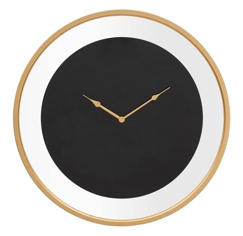 Ceas de perete Fashion, Mauro Ferretti, 60 cm, fier, auriu/negru