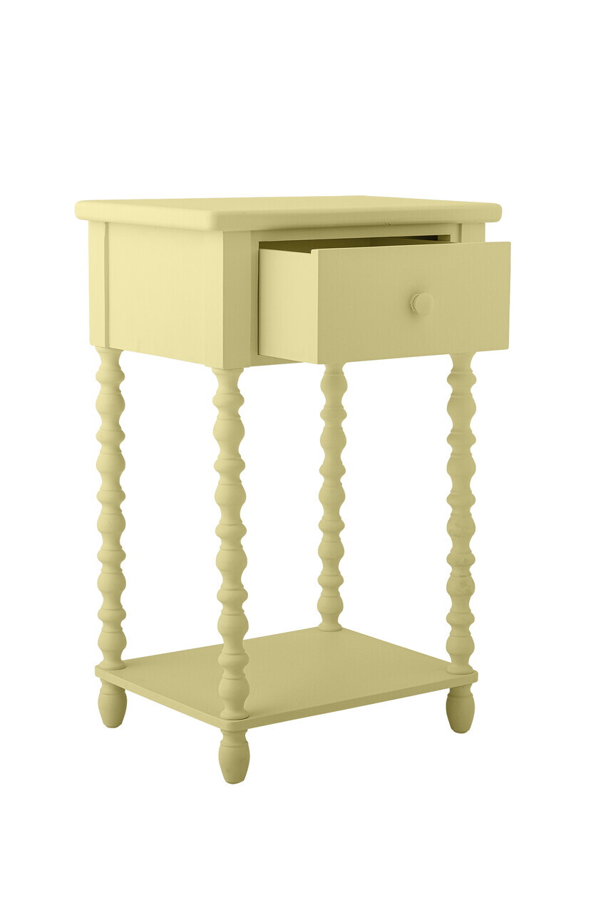 Masuta de cafea, Bloomingville, Salino, 36x33x70 cm, lemn de brad/MDF, galben - imagine 5