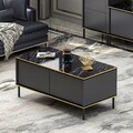Masuta de cafea, Inarch, Imaj, 90x40x45 cm, PAL, Antracit