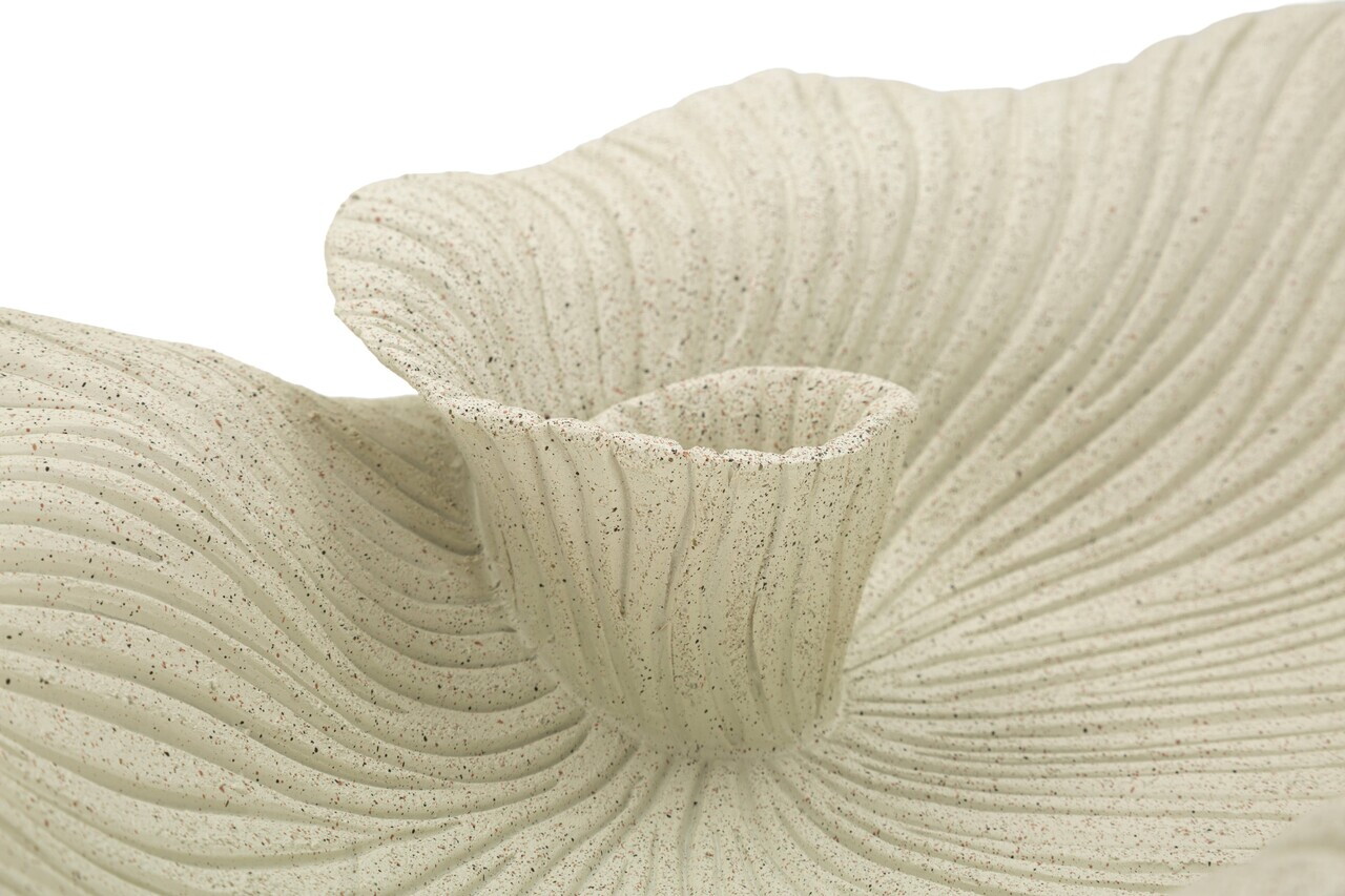 Bol decorativ, Mauro Ferretti, Petal, 39x24x8.5 cm, polirasina, nisip - view 3