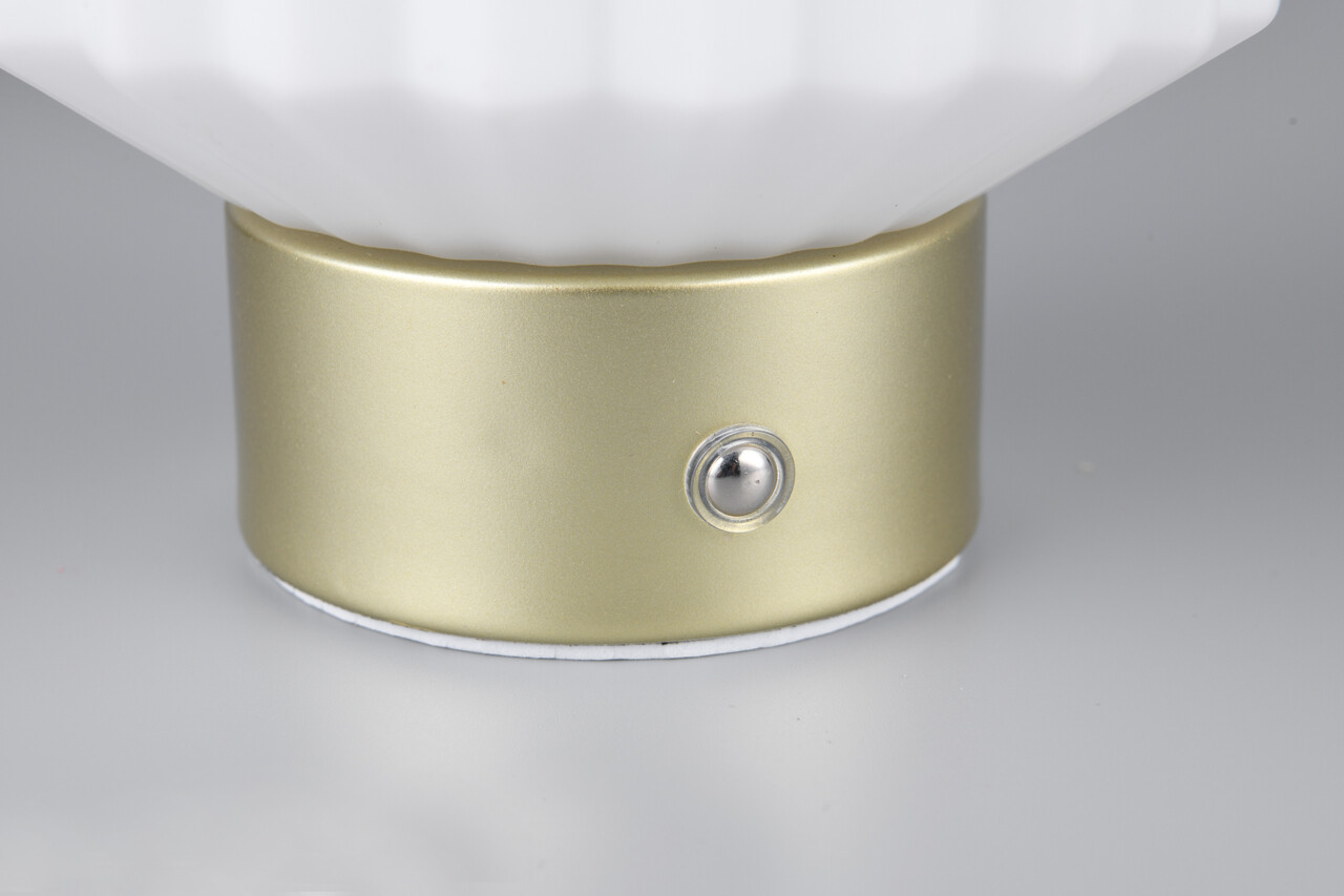 Lampa de masa Lord, RL, 13x19.5 cm, 1.5W, 1x SMD, metal, bronz mat/alb