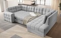 Coltar extensibil dreapta 5 locuri ELTAP, RT-84MO, Blewett, 299x198x82 cm, lemn/poliester, gri deschis