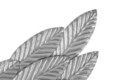 Set 2 decoratiuni de perete Wings, Mauro Ferretti, 37.5x3x100 cm, fier, argintiu