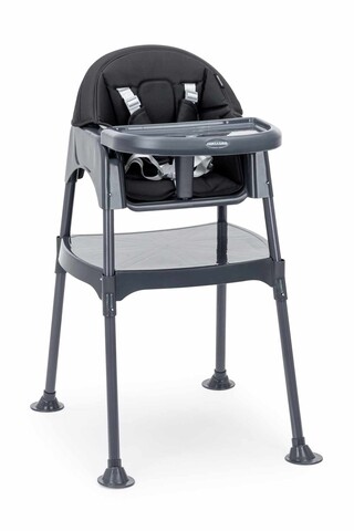 Scaun de masa pentru bebelusi, L'essentiel Maison, Growup, Negru