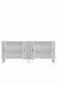 Consola, Hanah Home, Ilay 180, 180x75x32 cm, Alb / Argintiu