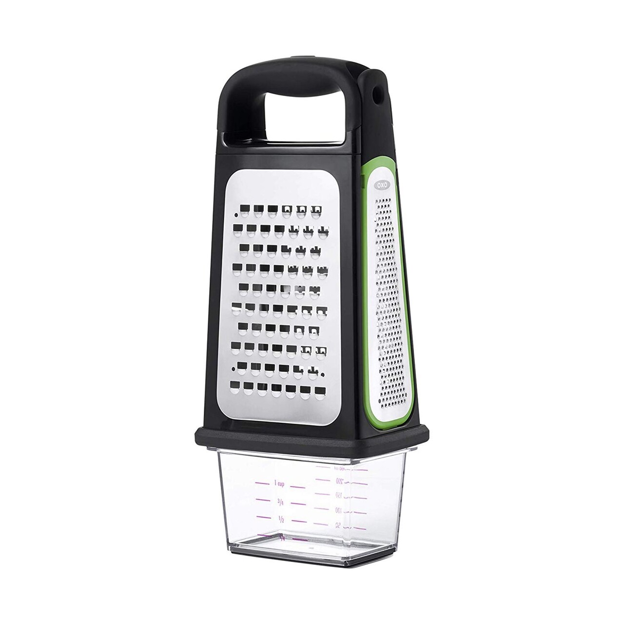 Razatoare multifunctionala, inox, cu recipient, "Good Grips" - OXO - imagine 4