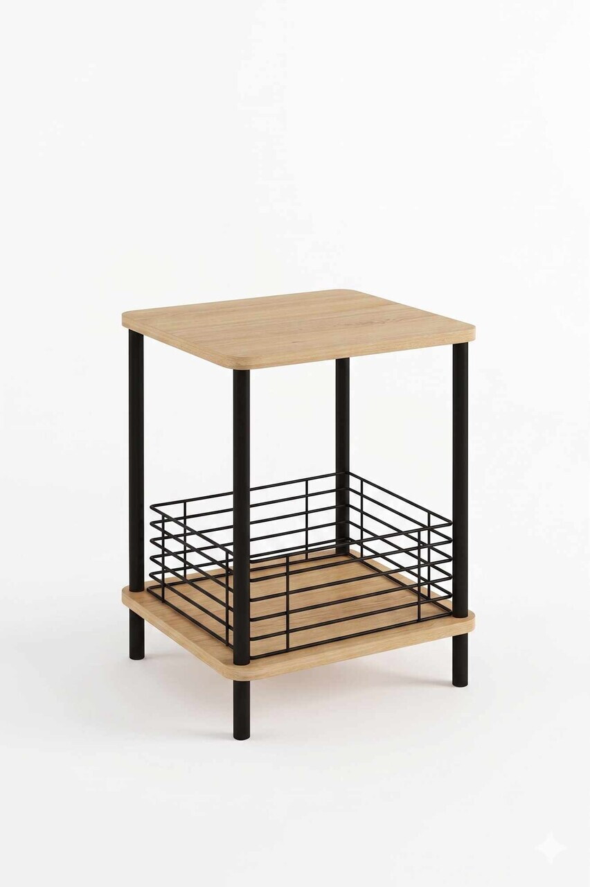 Masuta, Hanah Home, Hsck-02, 45x58x38 cm, PAL, Maro — imaginea 4