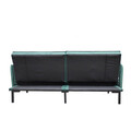 Canapea extensibila 3 locuri Canto, Homla, 199x90x85 cm, lemn/metal/catifea din poliester, verde