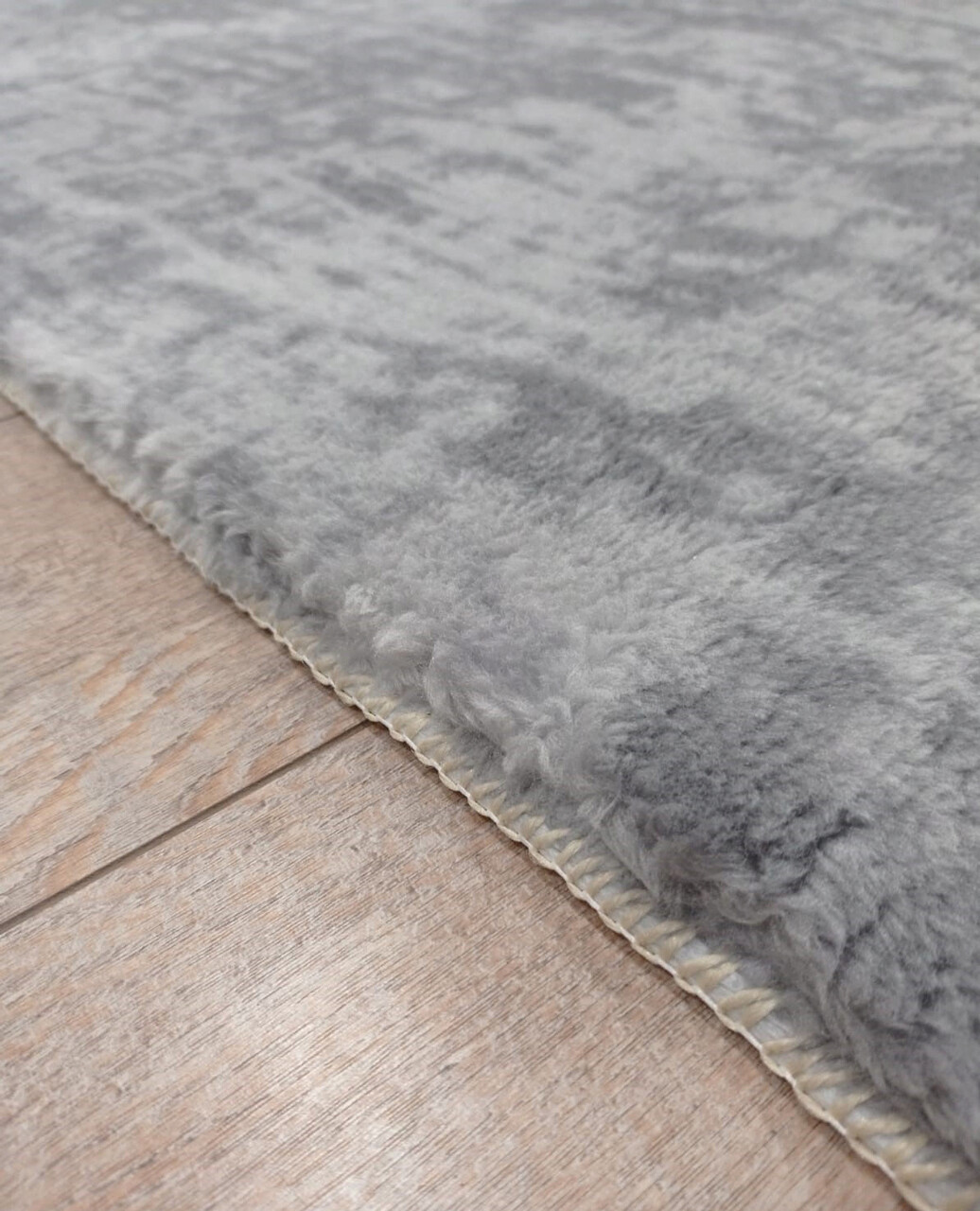 Covor, Soft Plush Pattern, Gri deschis - 2 | YEO