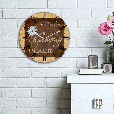 Ceas de perete, 3030ms-075, mdf, ø30 cm, multicolor