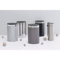 Cos de gunoi cu soft touch, Brabantia, Touch New Platinum, 40 L, 30.2x43.5x72.7 cm, otel, gri inchis
