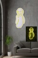 Decoratiune luminoasa LED, Scream, Benzi flexibile de neon, DC 12 V, Galben
