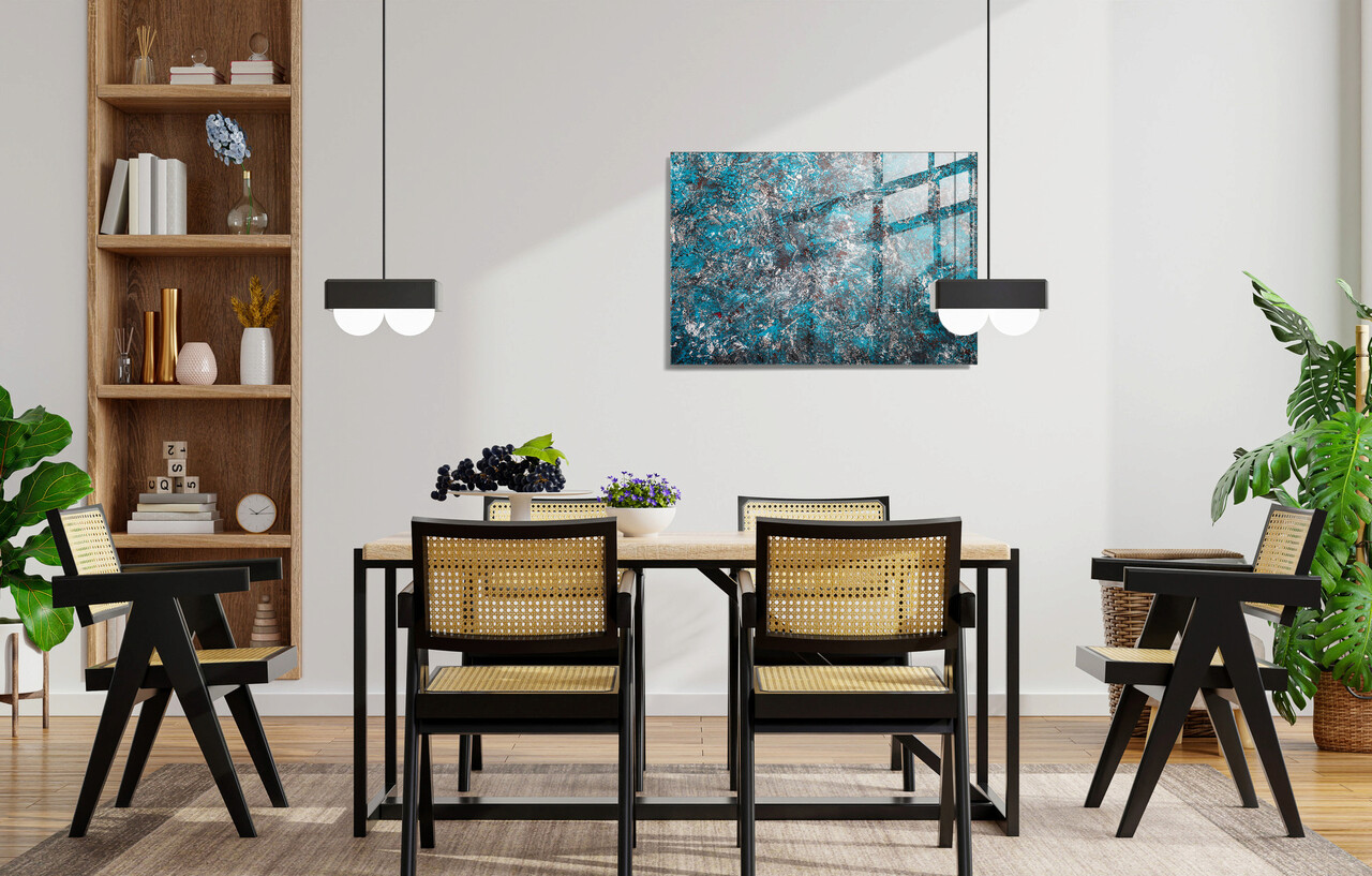 Tablou decorativ, 1360, Sticla temperata, 50 x 70 cm, Multicolor - 1 | YEO