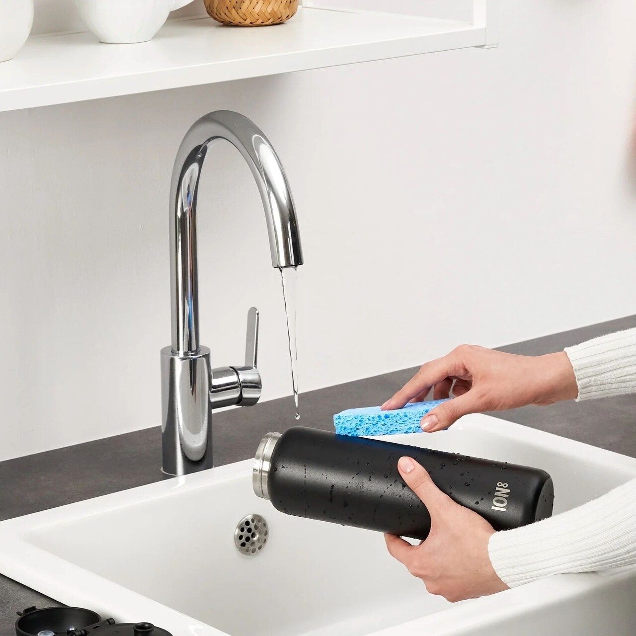 Sticla apa, inox, 920ml, Black - Ion8 - view 11