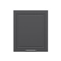 Dulap pentru bucatarie, Hanah Home, Minar, 60x72x37 cm, Alb / Antracit