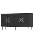 Consola, Olivia, Nida KB150, Antracit / Argintiu