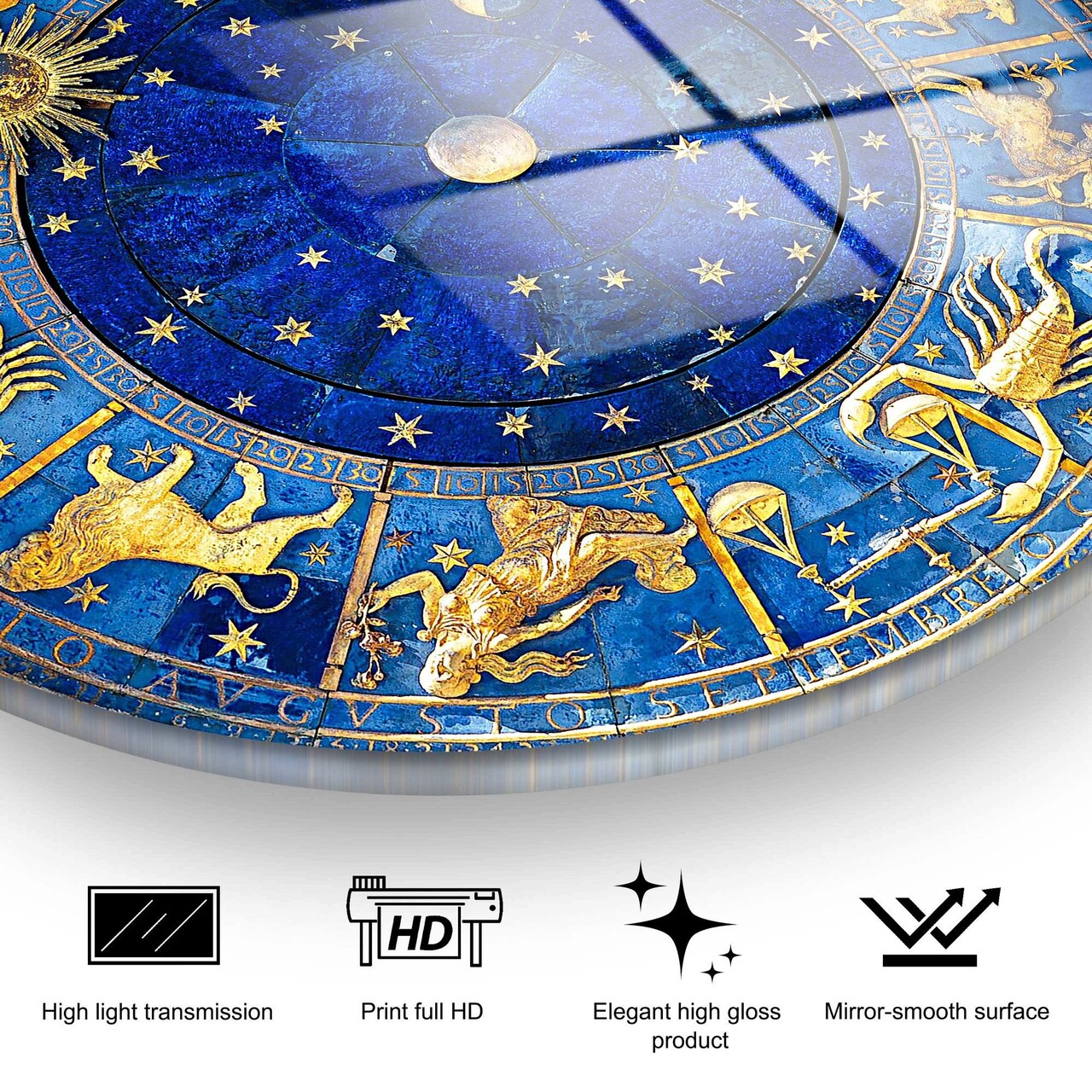 Tablou decorativ, UV-1124, Diametru: 60 cm, Multicolor - view 8