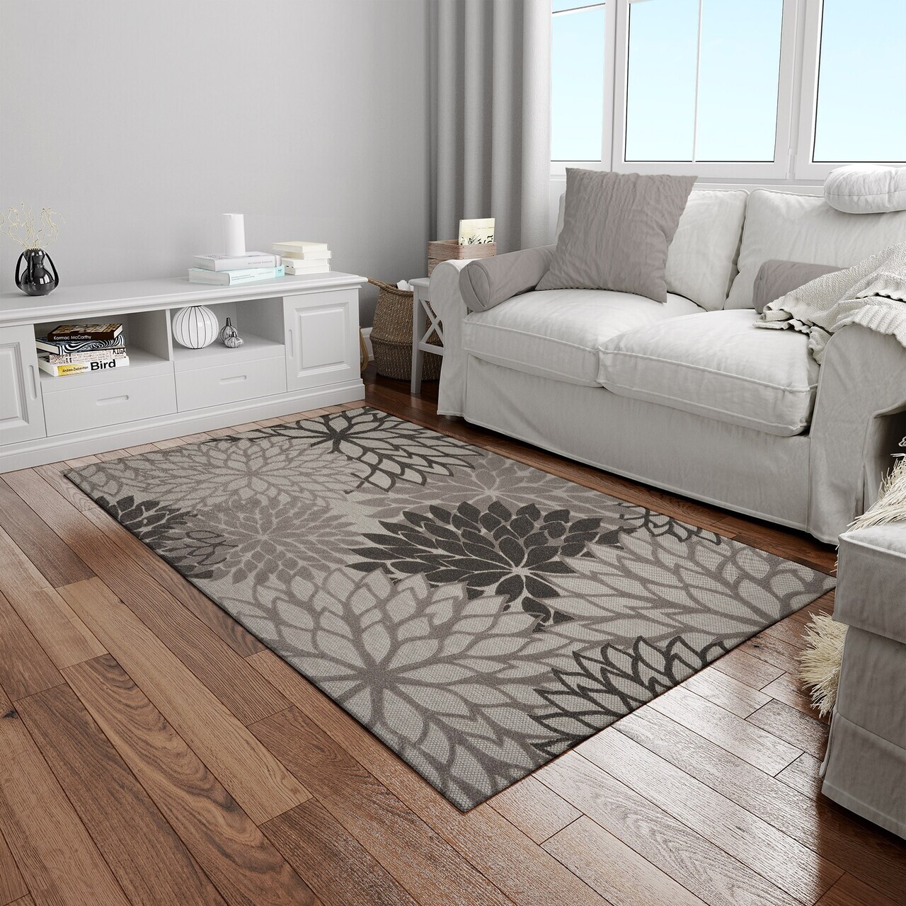 Covor Woopamuk265 160x230 cm Bumbac/Poliester Gri
