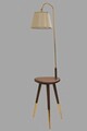 Lampadar, Stala, 846STL3516, Metal, Auriu