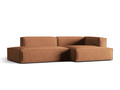 Coltar modular dreapta 4 locuri, Nuria-88, Micadoni Home, 312x147x72 cm, catifea, miere