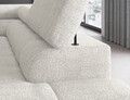 Coltar extensibil dreapta 5 locuri ELTAP, RT-01ROY, Ferucce, 276x200x93 cm, lemn/poliester, alb
