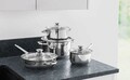 Se vase pentru gatit 12 piese BergHOFF, Essentials Gourmet, inox/sticla