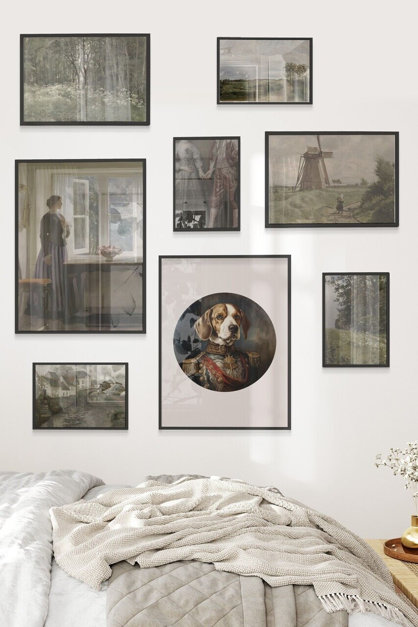 Tablou decorativ, Çgs-065-Black-Kck, Lemn masiv, Față: 100% PVC STICLĂ, Multicolor - view 2