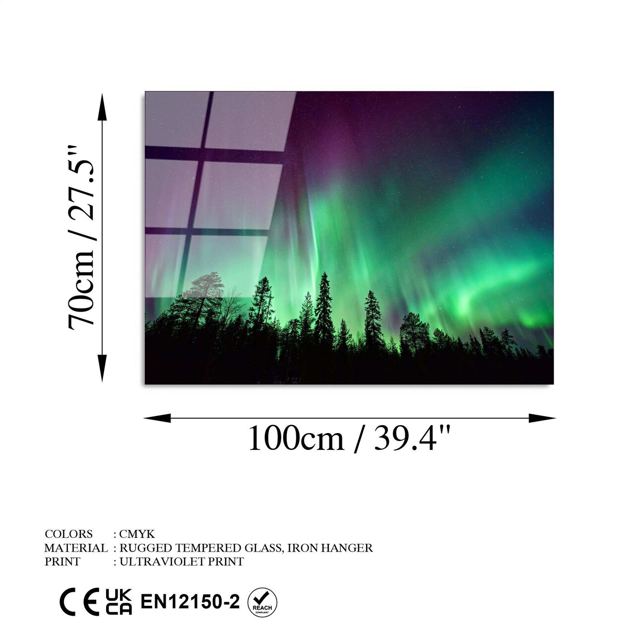 Tablou decorativ, UV-108 70 x 100, 70 x 100 cm, Multicolor - view 8