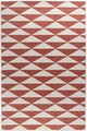 Covor cu doua fete Titor Triangle, Decorino, 160x235 cm, polipropilena, rosu/maro