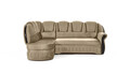 Coltar extensibil stanga 3 locuri ELTAP, L-037, Lord, 243x180x112 cm, lemn/poliester, maro deschis/negru