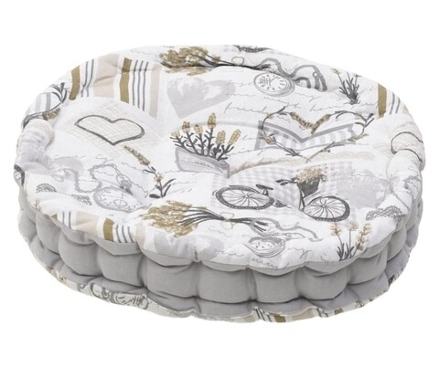 Perna decorativa Grey, InArt, 40x6, bumbac, gri