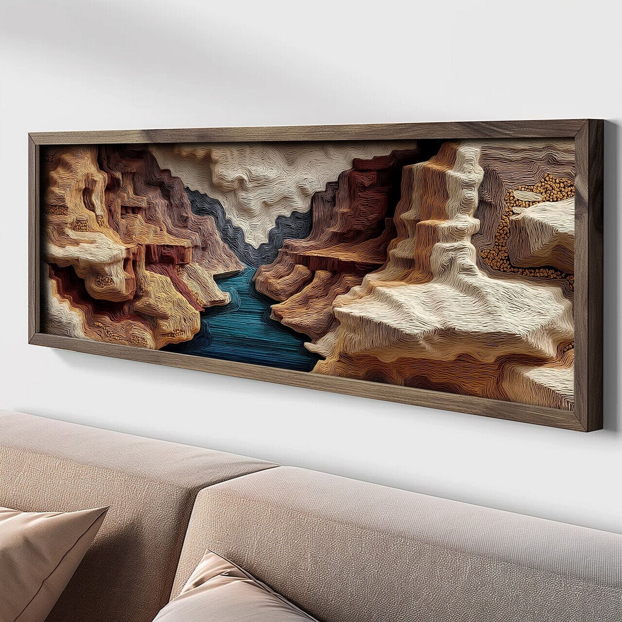 Tablou decorativ LAC099-120 MDF Lemn masiv Multicolor