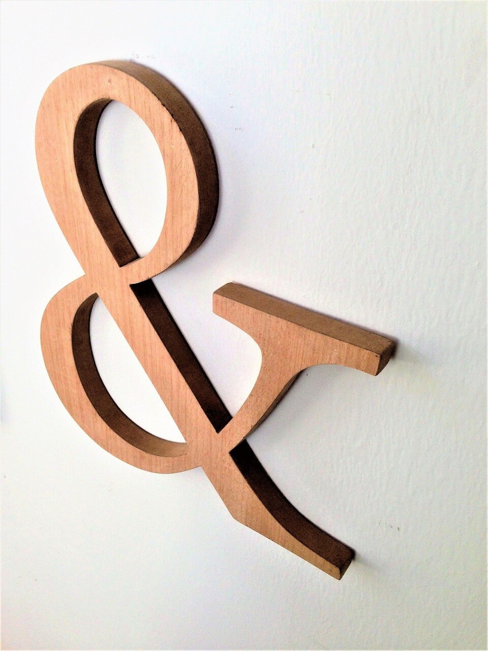 Decoratiune de perete, &, 30x1.8x32 cm, Placaj , Maro