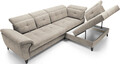 Coltar extensibil dreapta 5 locuri ELTAP, RT-20REL, Inferne, 297x210x107 cm, lemn/poliester, bej