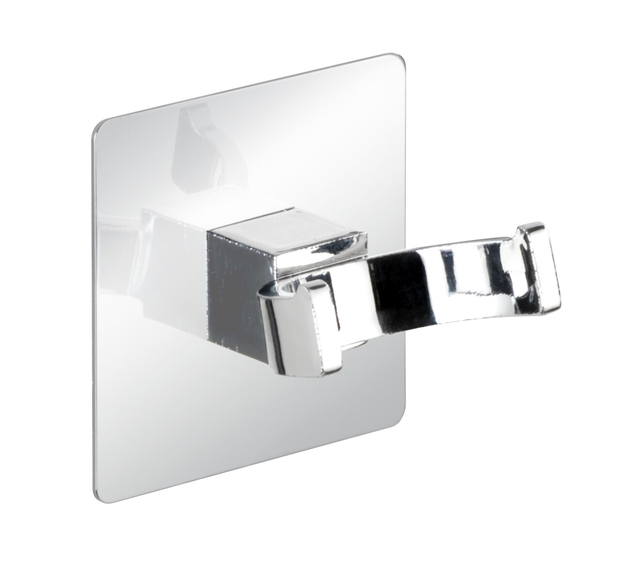 Suport Autoadeziv Pentru Racleta, Wenko, Quadro Turbo-Loc®, 23 X 17.5 X 5 Cm, Inox/plastic