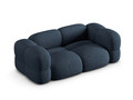 Canapea 3 locuri, Loretto, Cosmopolitan Design, 210x100x68 cm, tesatura structurata, albastru inchis