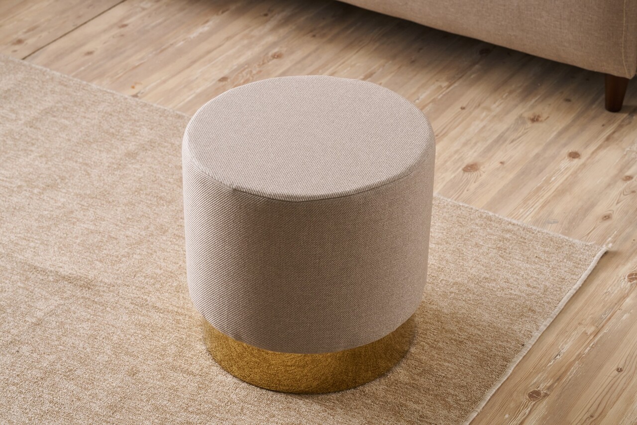 Taburet, Atelier del Sofa, 825BLC5124, Lemn, Bej - view 2