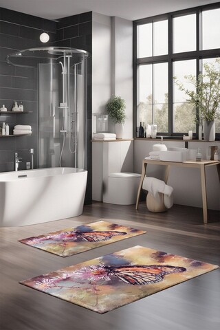 Set covorase de baie, Cartwright, CT-5166, Poliester, Multicolor