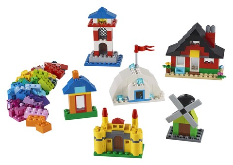 Jucarie - Caramizi si case, LEGO, plastic
