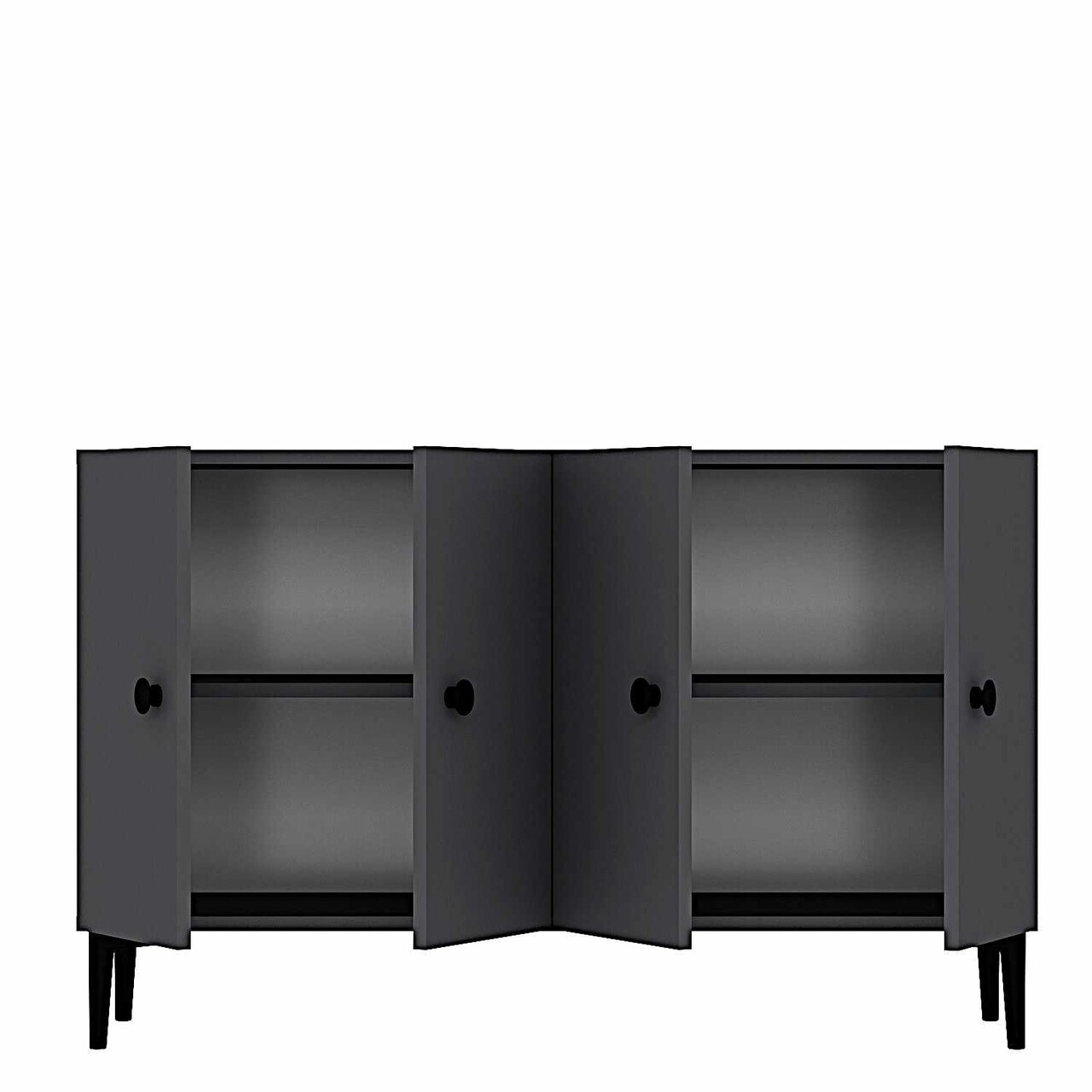 Consola, Hanah Home, Sherifa 120, 120x75x32 cm, Antracit — imaginea 6