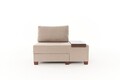 Fotoliu extensibil, Balcab Home, 825BLC4717, Lemn, Crem