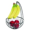 Cos pentru fructe cu carlig Austin, iDesgin, Ø27.5x40.2 cm, otel, negru mat
